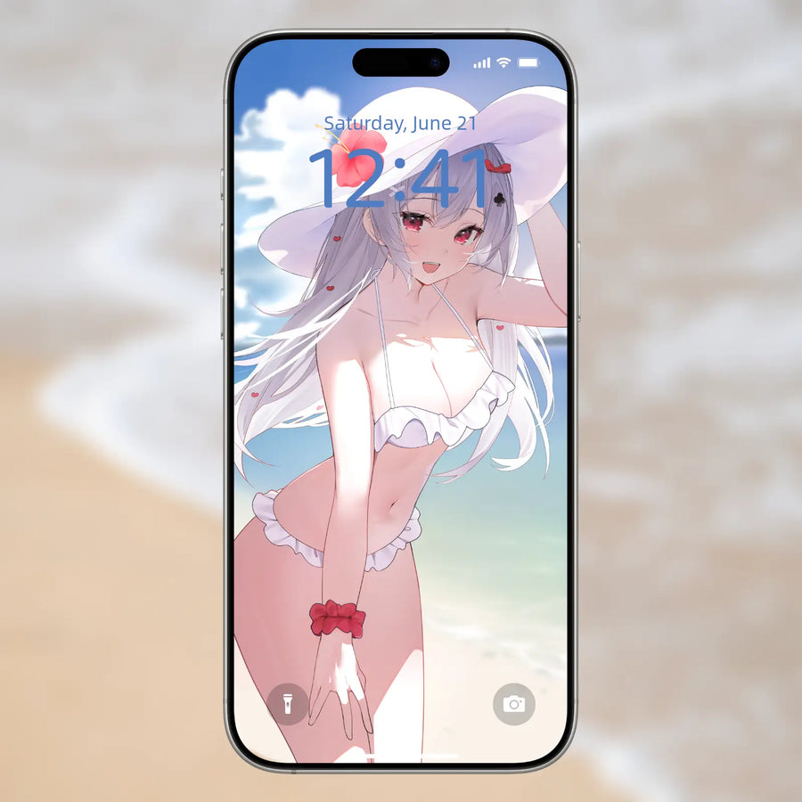 "Beach Date" Mobile Wallpaper ( Original ) by yuuk1 - Heart Club