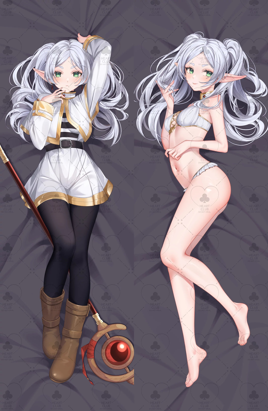 Frieren Dakimakura Anime Body Pillow Cover ( Frieren: Beyond Journey's End ) by miraymoon - Heart Club