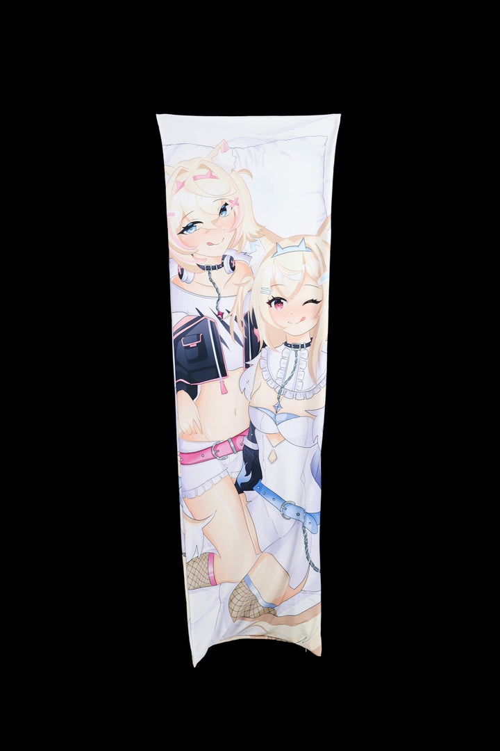 FUWAMOCO Dakimakura Anime Body Pillow Cover ( Hololive ) by Seirenna - Heart Club