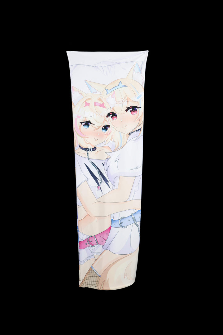 FUWAMOCO Dakimakura Anime Body Pillow Cover ( Hololive ) by Seirenna - Heart Club
