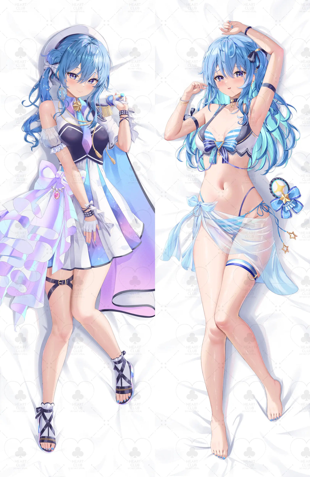 Suisei Dakimakura Anime Body Pillow Cover ( Hololive ) by DokiMaru - Heart Club