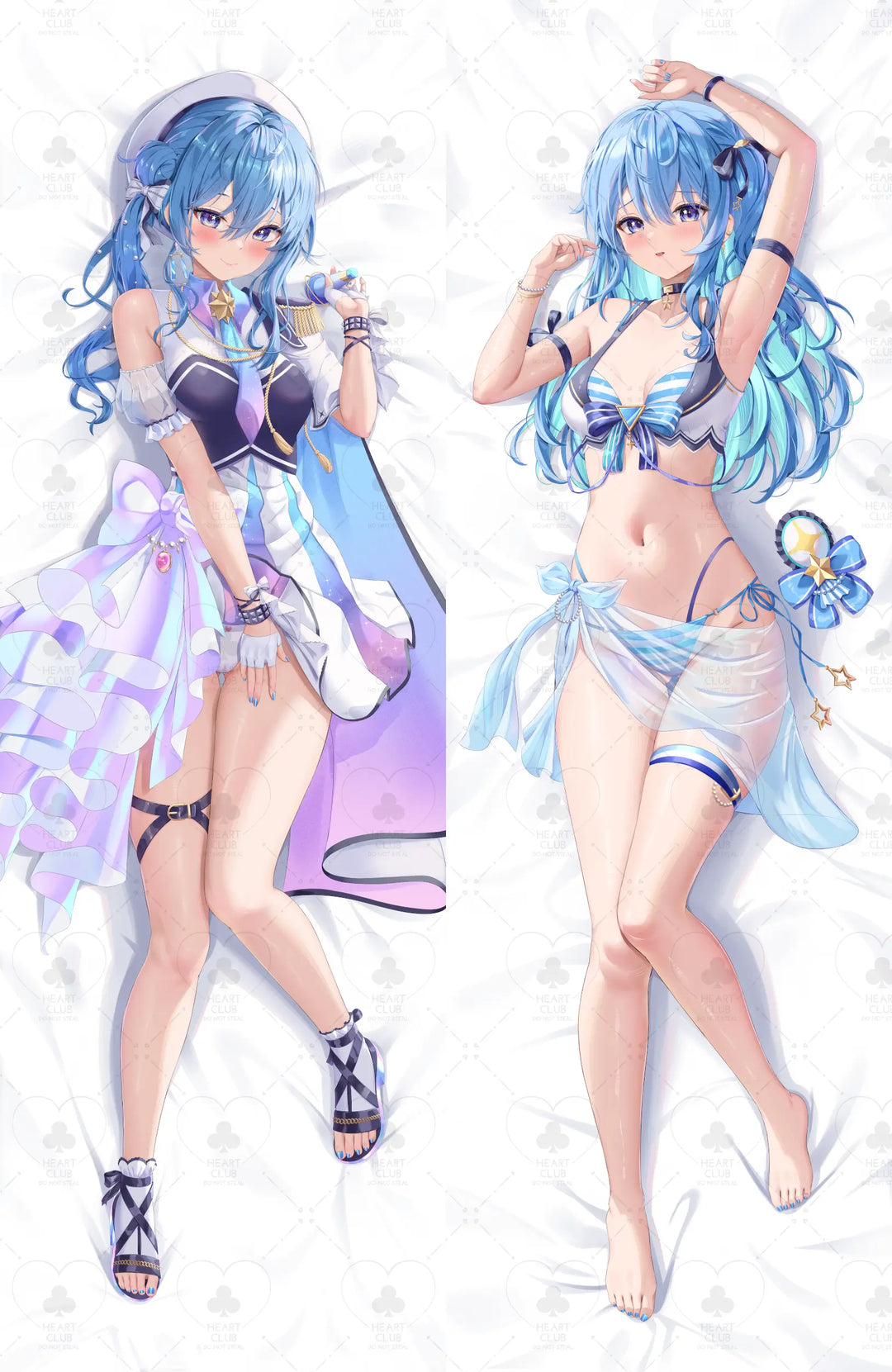 Suisei Dakimakura Anime Body Pillow Cover ( Hololive ) by DokiMaru - Heart Club