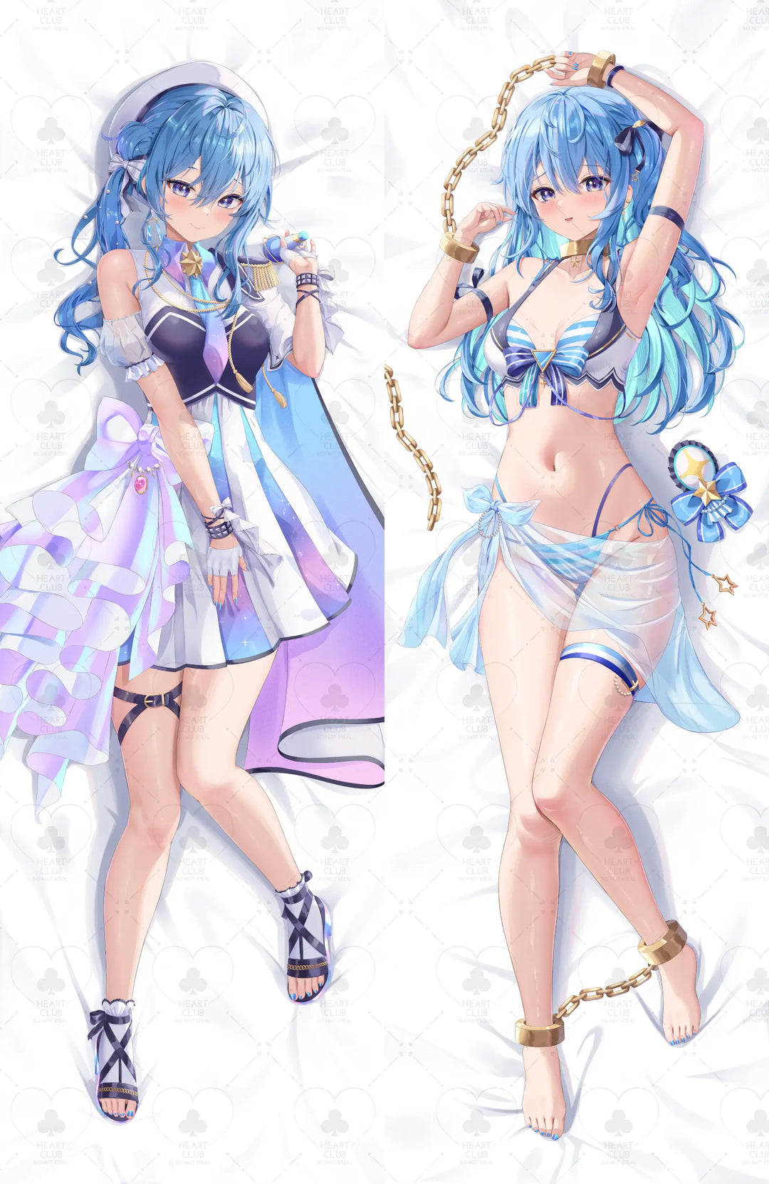 Suisei Dakimakura Anime Body Pillow Cover ( Hololive ) by DokiMaru - Heart Club