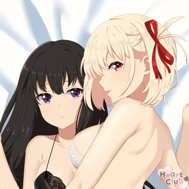 Chisato & Takina Dakimakura Anime Body Pillow Cover ( Lycoris Recoil ) by onetwomoon - Heart Club