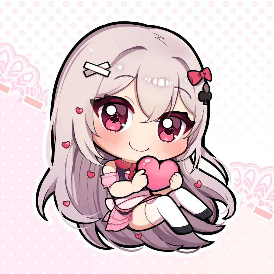 Heart Club Mascot Acrylic Keychain ( Original ) by aivysu - Heart Club