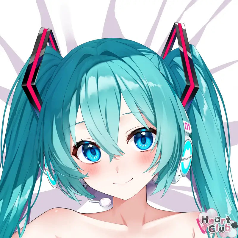 Miku [Heart Hands] Dakimakura Anime Body Pillow Cover (R18) ( Vocaloid ) by kuka - Heart Club