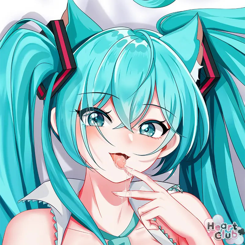 Miku [Neko] Dakimakura Anime Body Pillow Cover (R18) ( Vocaloid ) by 猫娘君 - Heart Club