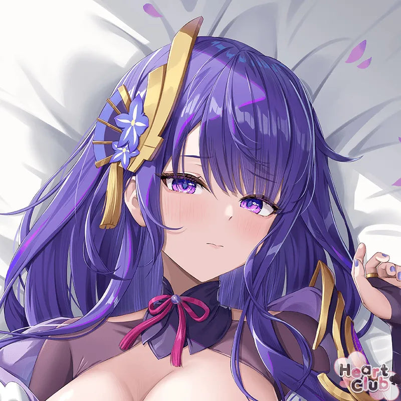 Raiden Dakimakura Anime Body Pillow Cover (R18) ( Genshin Impact ) by DokiMaru - Heart Club