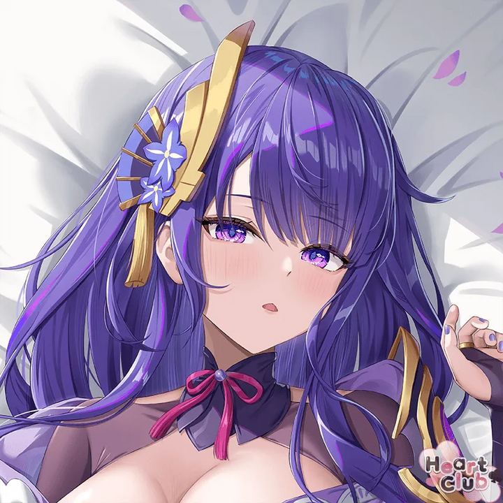 Raiden Dakimakura Anime Body Pillow Cover ( Genshin Impact ) by DokiMaru - Heart Club