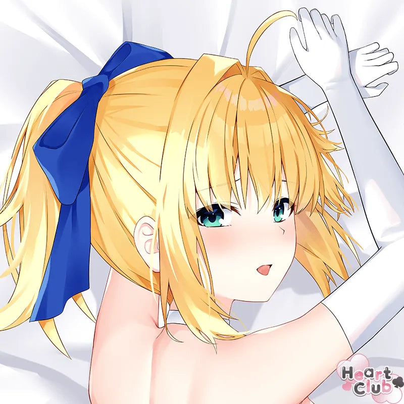 Saber Dakimakura Anime Body Pillow Cover (R18) ( Fate ) by kuka - Heart Club