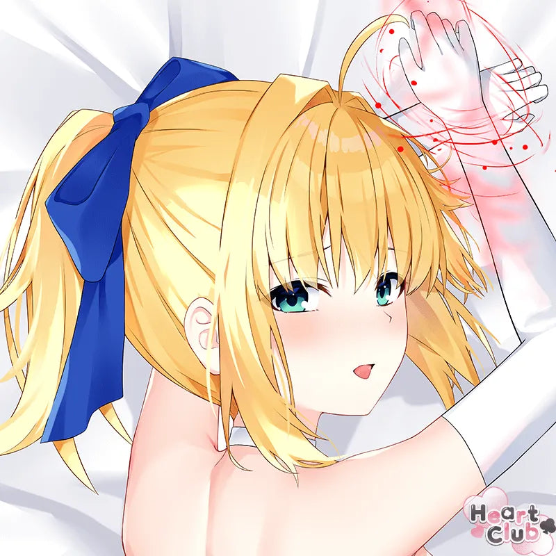 Saber Dakimakura Anime Body Pillow Cover (R18) ( Fate ) by kuka - Heart Club