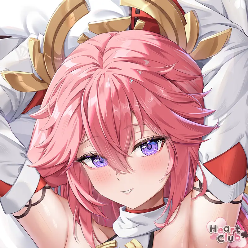 Yae Miko Dakimakura Anime Body Pillow Cover ( Genshin Impact ) by DokiMaru - Heart Club