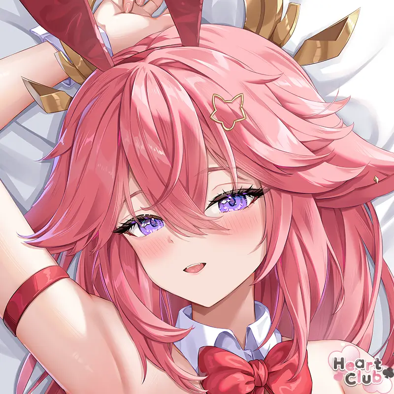 Yae Miko Dakimakura Anime Body Pillow Cover (R18) ( Genshin Impact ) by DokiMaru - Heart Club